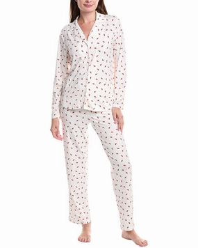 Carole Hochman 2pc Pajama Pant & Top Set Soft Jersey Knit