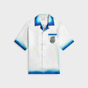 Durable Texture Casablanca Cuban Collar Shirt - White