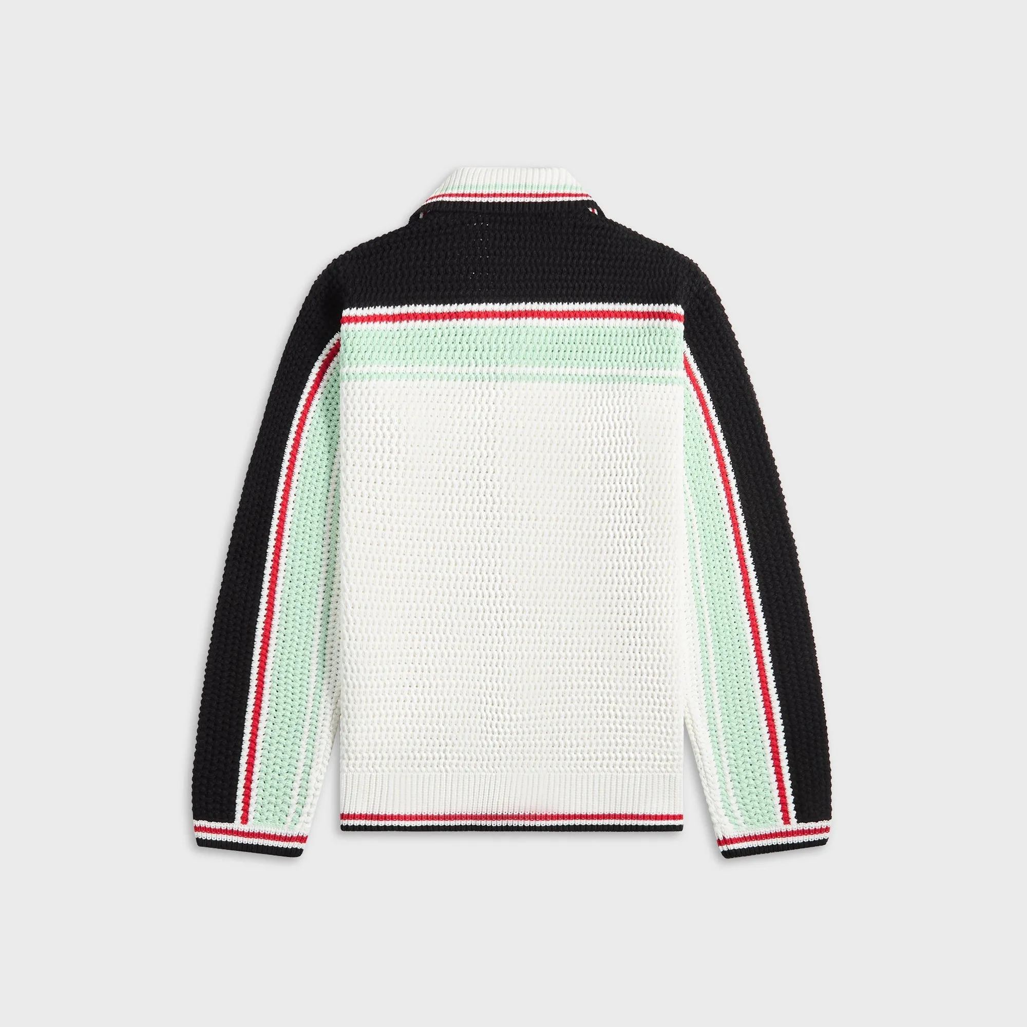 Casablanca Faux Crochet Shirt - Black / Multi Multipocket Style