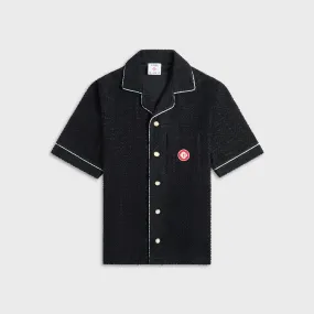 Casablanca Towelling Monogram Shirt - Black Workwear Ready