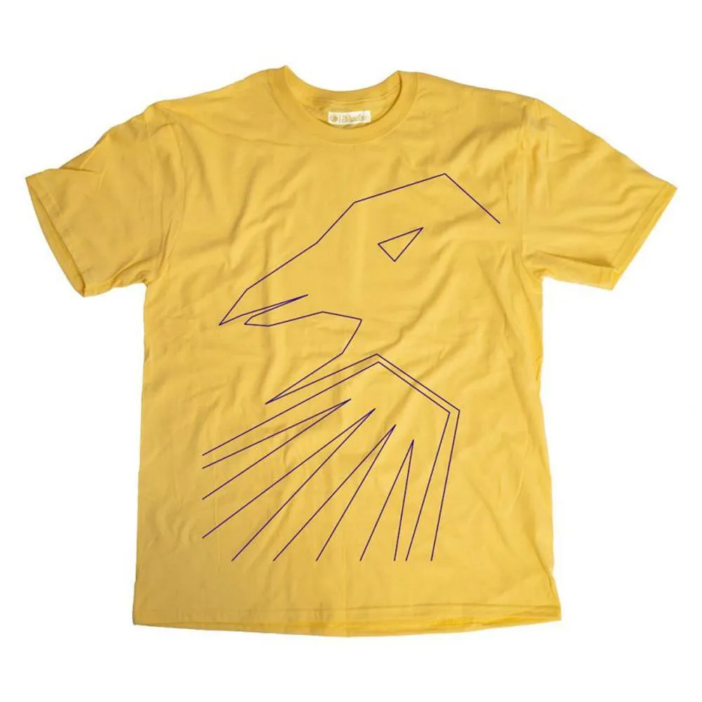 Shadow Thin Line T-shirt - Lemon Zest Cool Comfort Easy Fit Wear