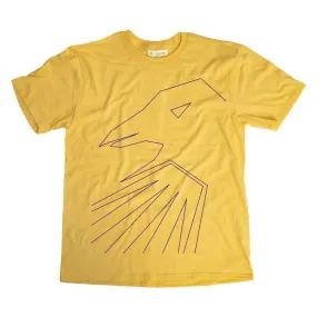 Shadow Thin Line T-shirt - Lemon Zest Cool Comfort Easy Fit Wear