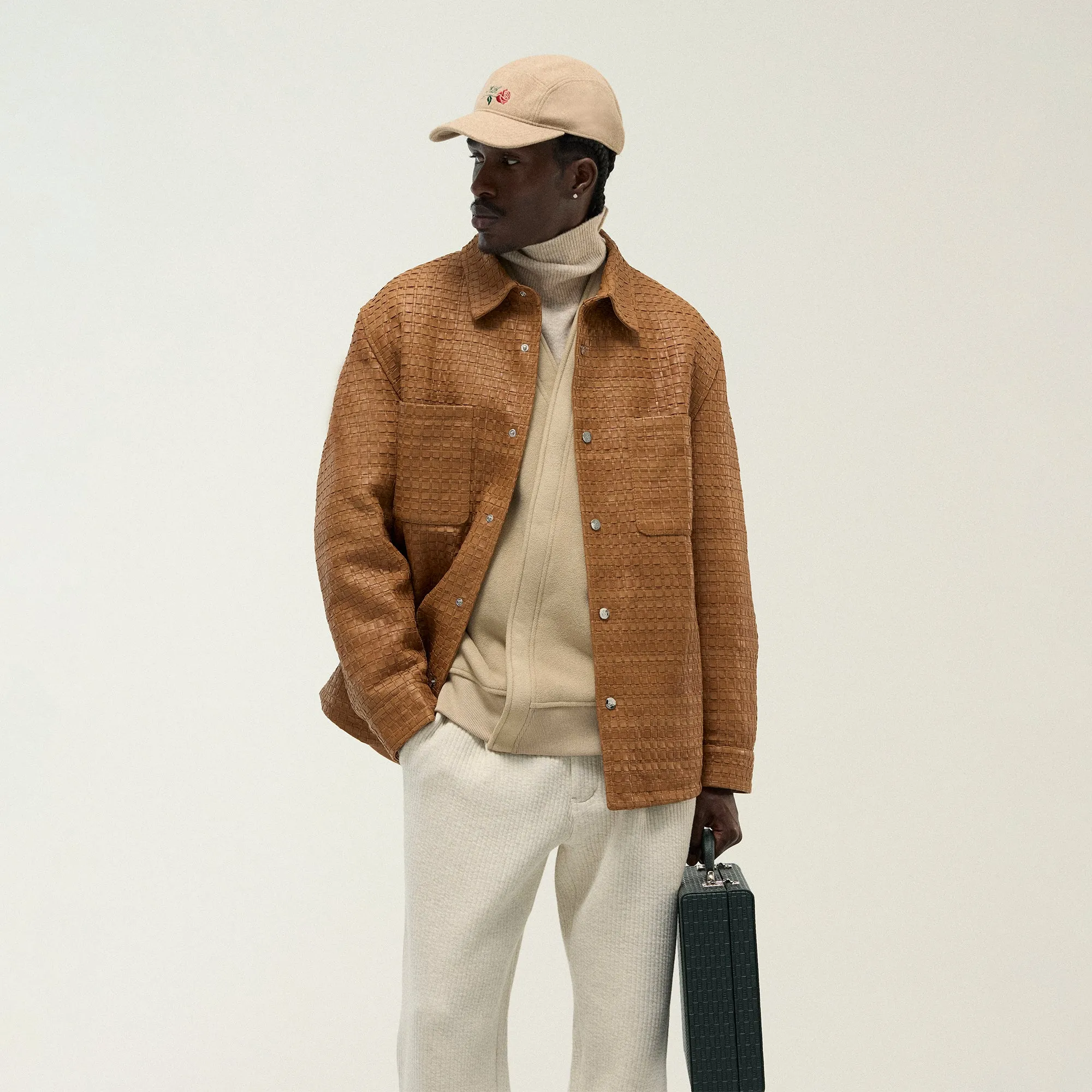 &Kin Woven Leather Apollo II Shirt - Tool Beach Ready