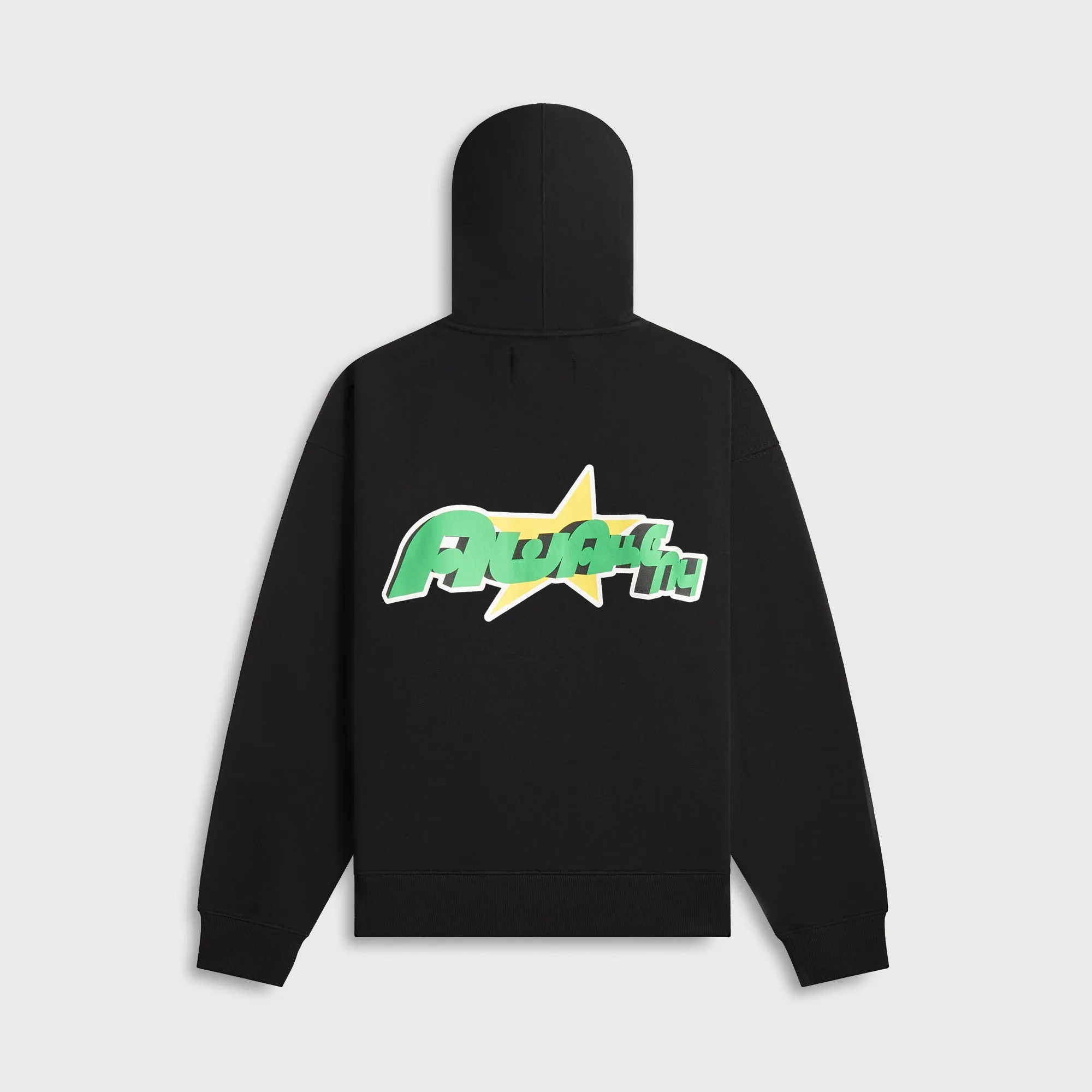 Awake NY Star A Zip Up Hoodie - Black Front yard Flat