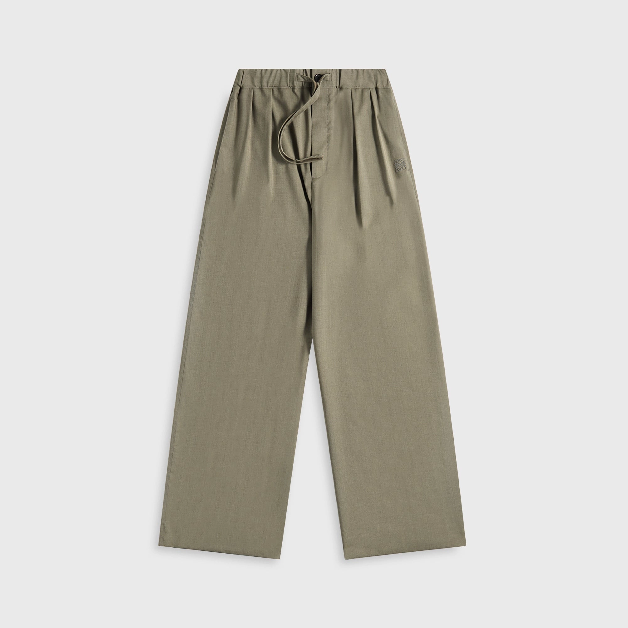 Loewe Drawstring Trousers - Khaki Green Movement Ease Travel Ready
