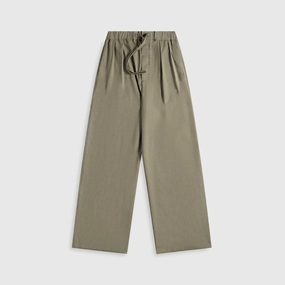 All weather Loewe Drawstring Trousers - Khaki Green