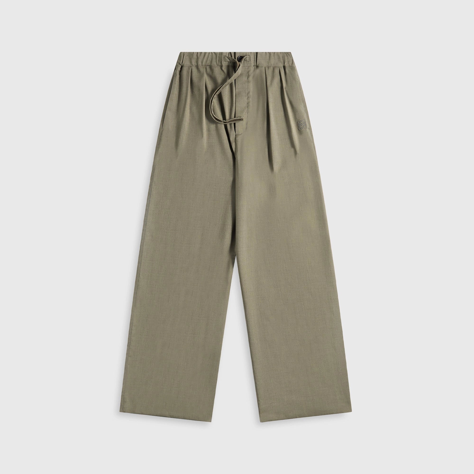 All weather Loewe Drawstring Trousers - Khaki Green