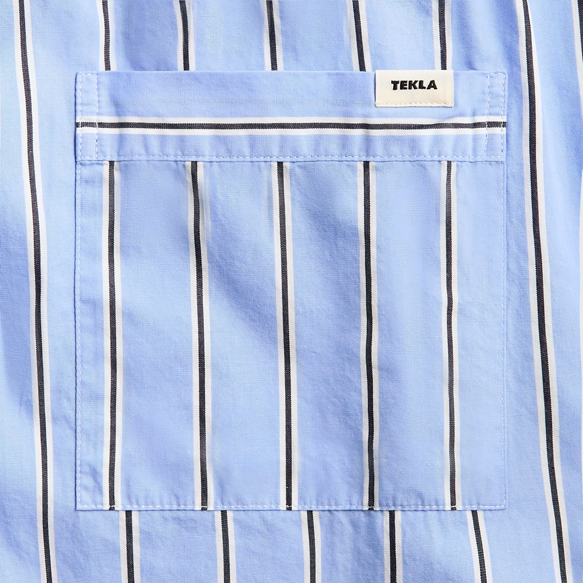 Tekla Poplin Pyjama Pants - Bassett Stripes Comfortable fit