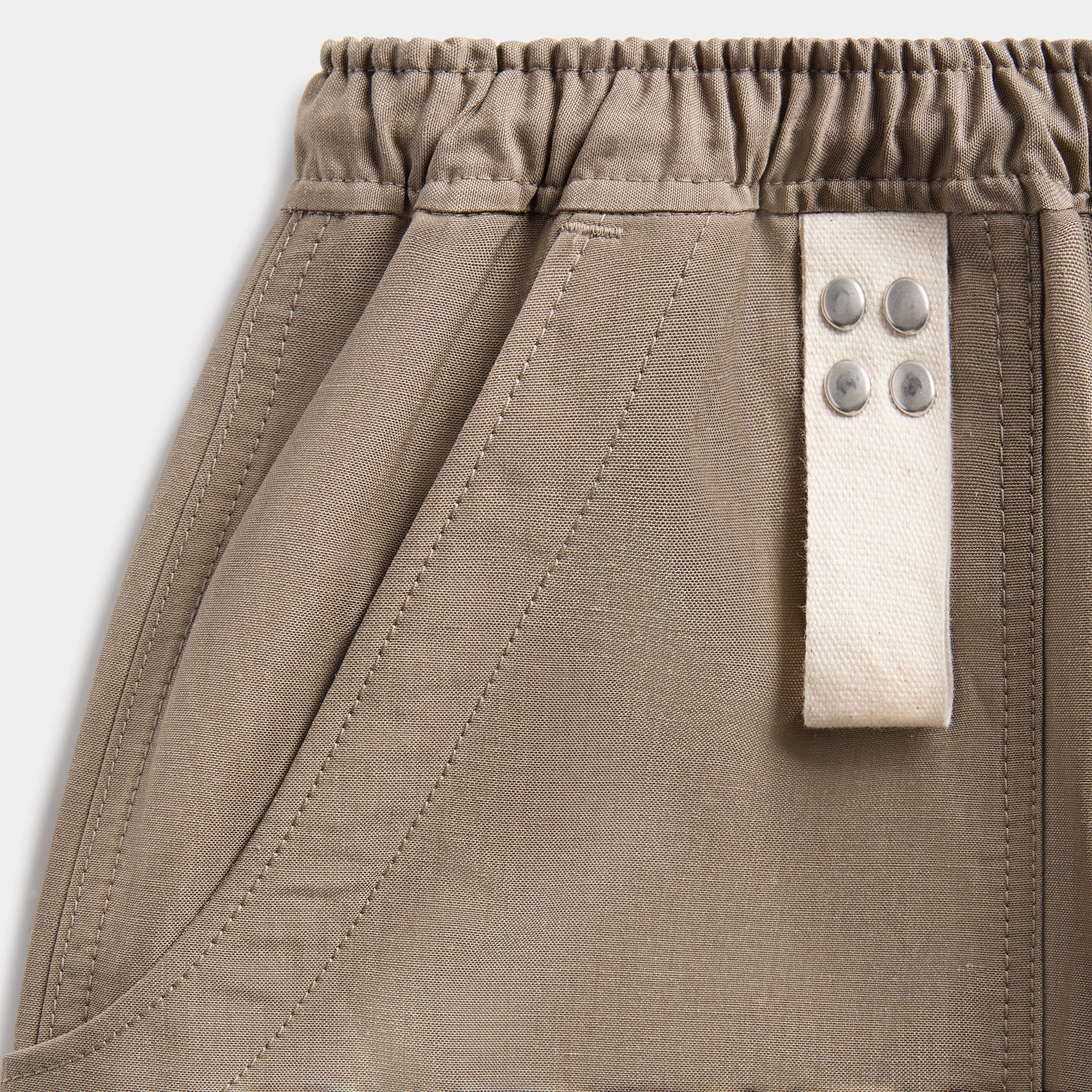 CDG Homme Wool Ramie Pants - Grey/Beige Breathable Weave Fabric
