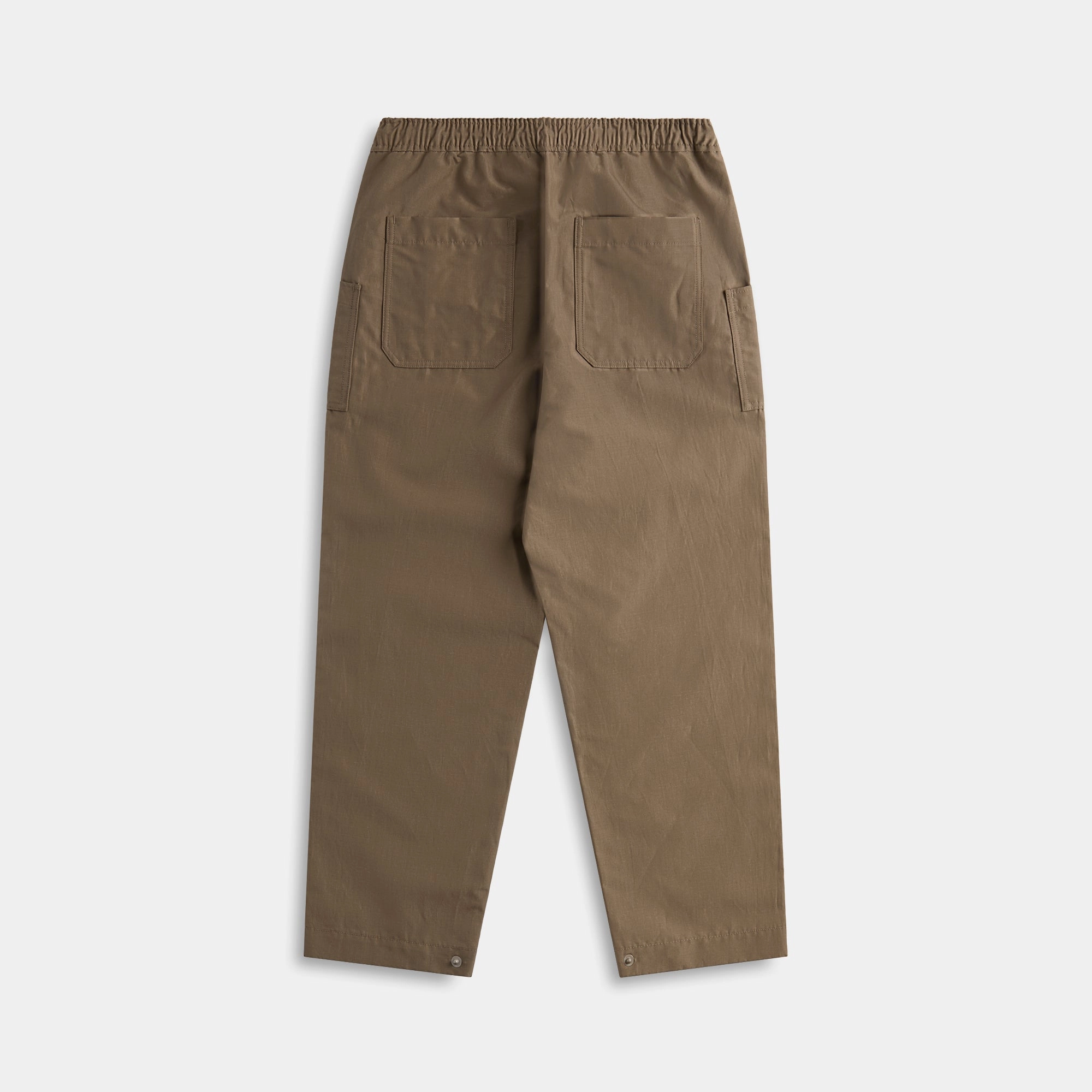 CDG Homme Wool Ramie Pants - Grey/Beige Relaxed Waist Smart Layer