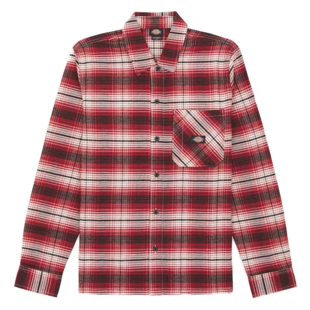 Dickies Forest Check Shirt - Red Ochre Minimalist Closure