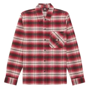 Dickies Forest Check Shirt - Red Ochre Minimalist Closure
