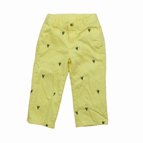 Comfy Essentials Wear Reflective Trim Janie and Jack Boys Yellow | Navy Lobster Pants