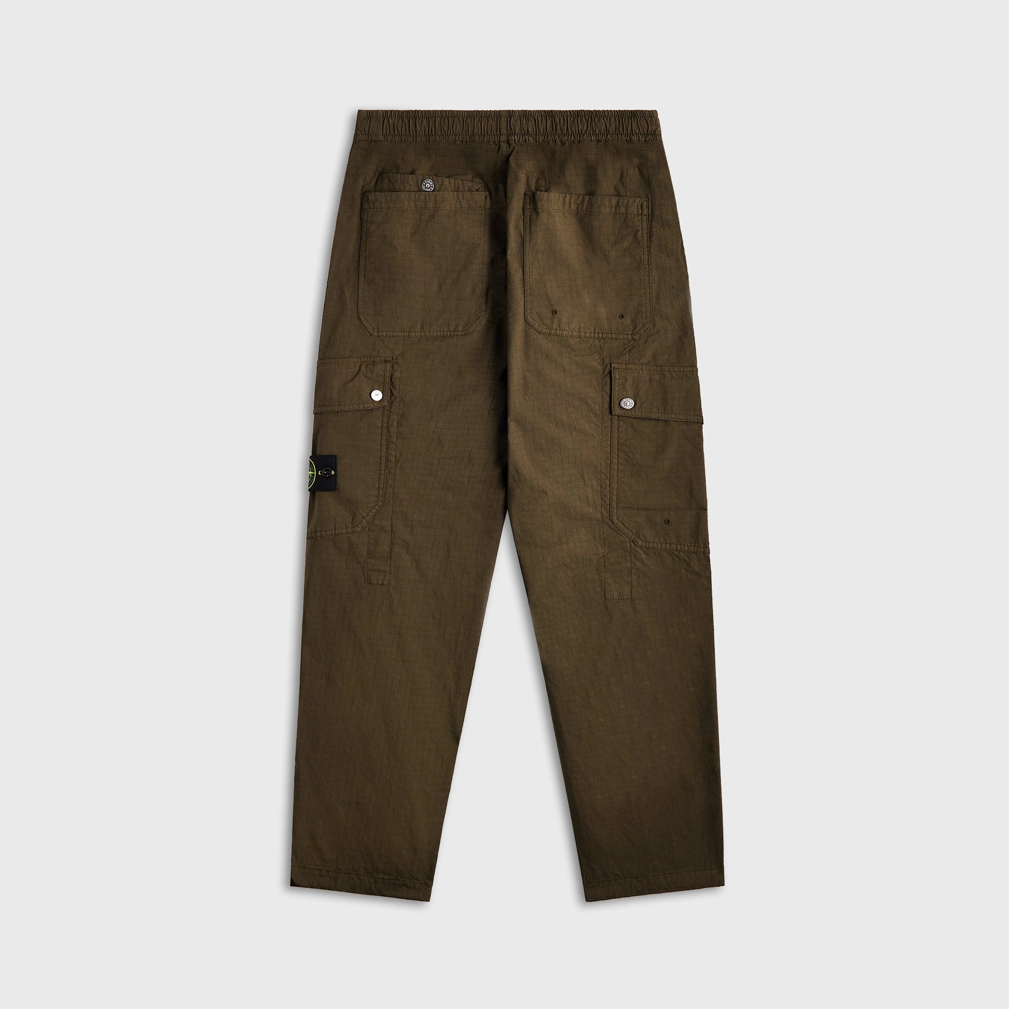 Stone Island Mil-Spec Stretch Ripstop-Tc Garment Dyed Cargo Pant - Military Green Sporty Comfort Fit