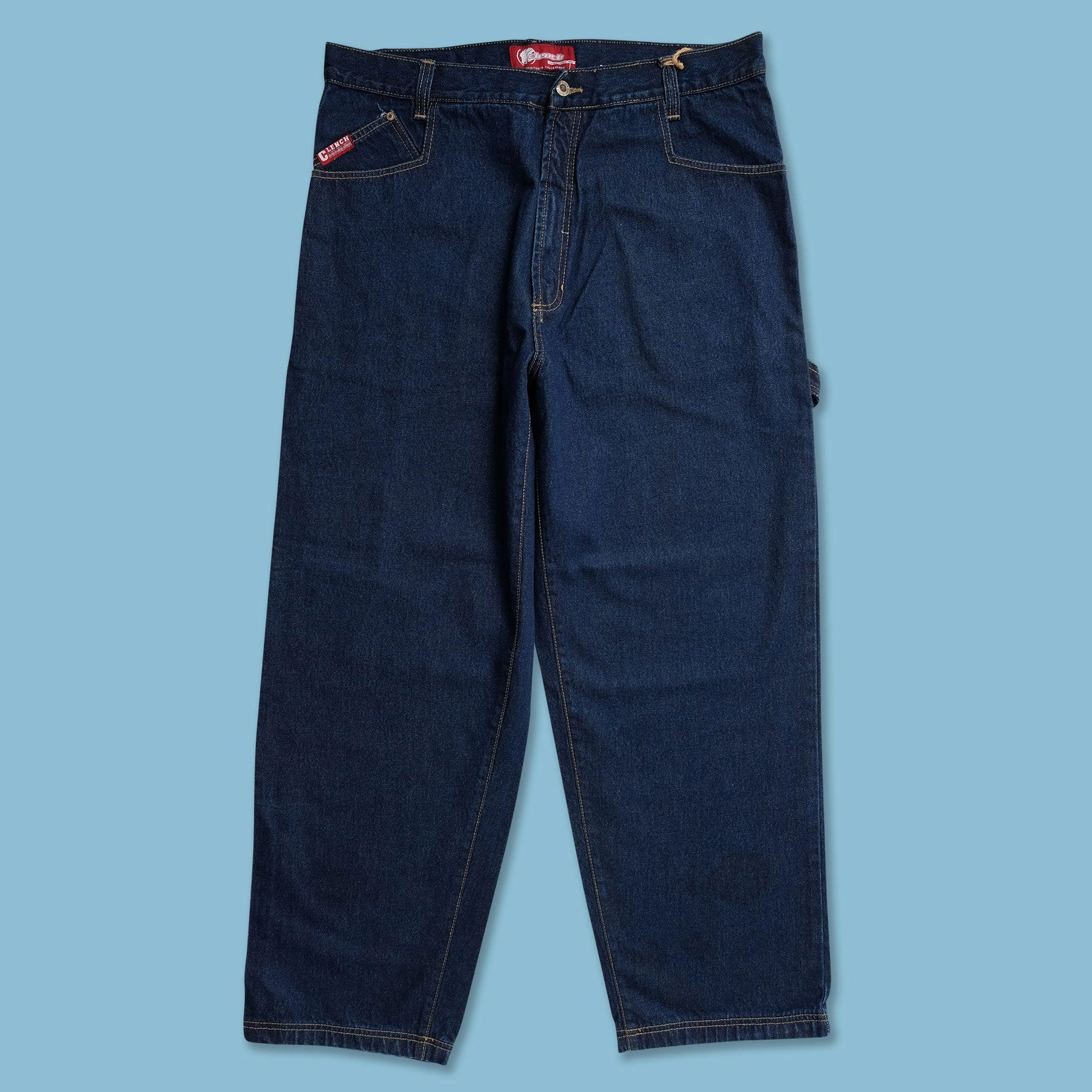 Contoured Panel Design Y2K Clench Baggy Pants