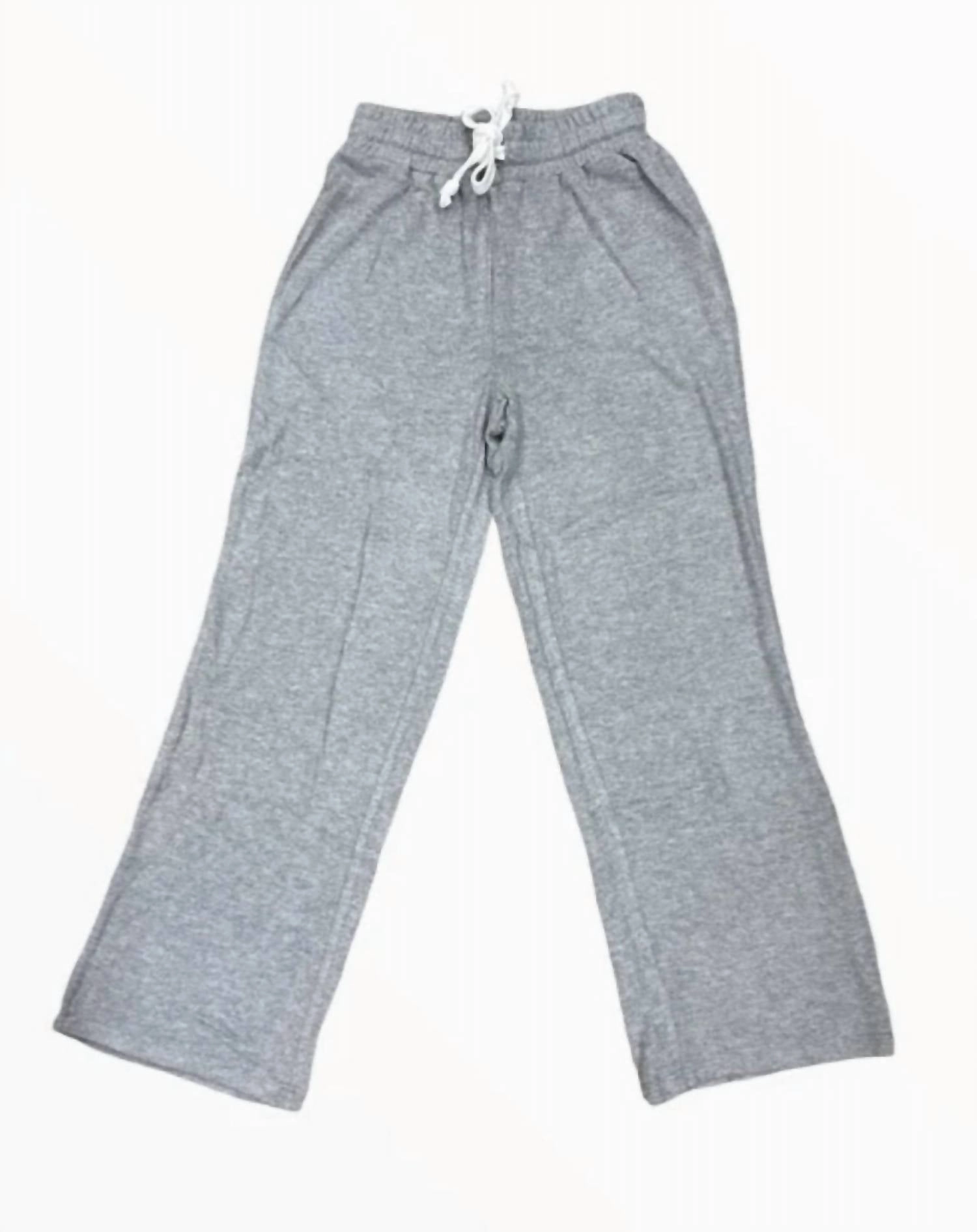Ultimate Comfort Tween Girls Lotus Hacci Pants In Grey