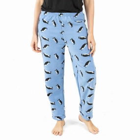 Christmas Womens Fleece Pajama Pants Penguin Tagless Comfort