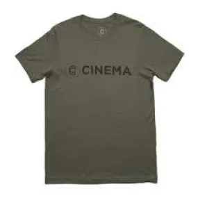 Loose Fit Eco Friendly Production Cinema Crackle T-shirt - Vintage Military Green