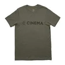 Loose Fit Eco Friendly Production Cinema Crackle T-shirt - Vintage Military Green
