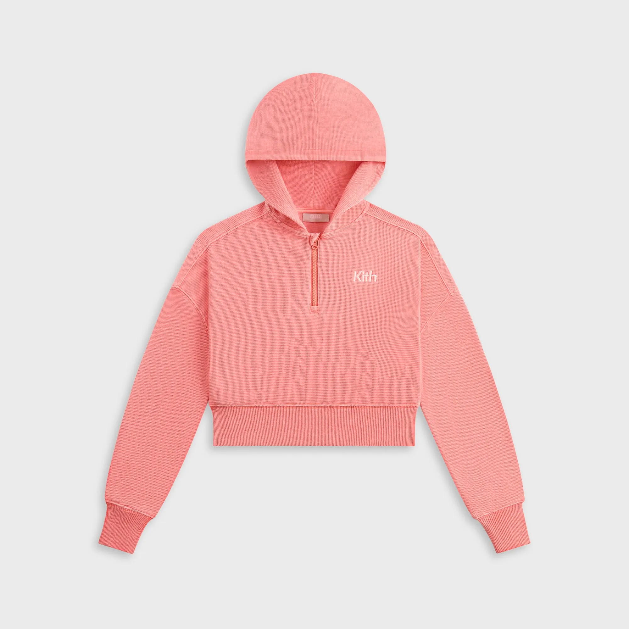 Kith Kids Waffle Fallon Quarter Zip Hoodie - Dawn Timeless Bold product review
