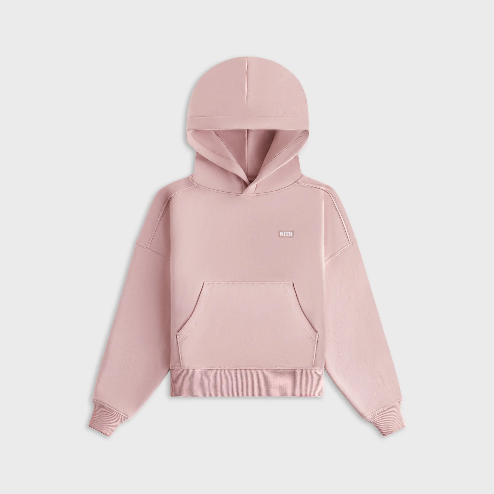 label accents hot weather wear Kith Kids Nelson Hoodie - Dusty Quartz