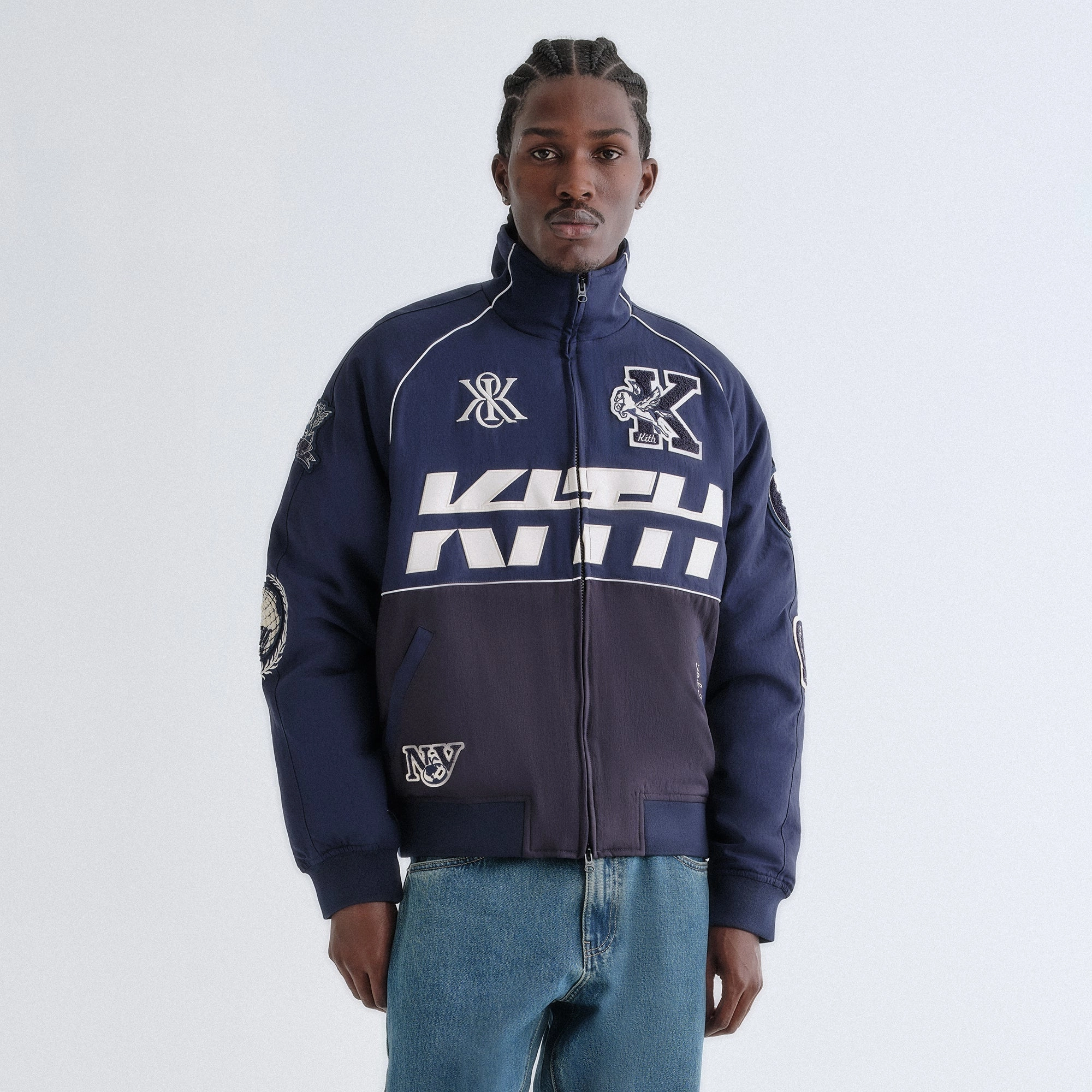 Strong Stitches Kith Dejan Racing Jacket - Nocturnal