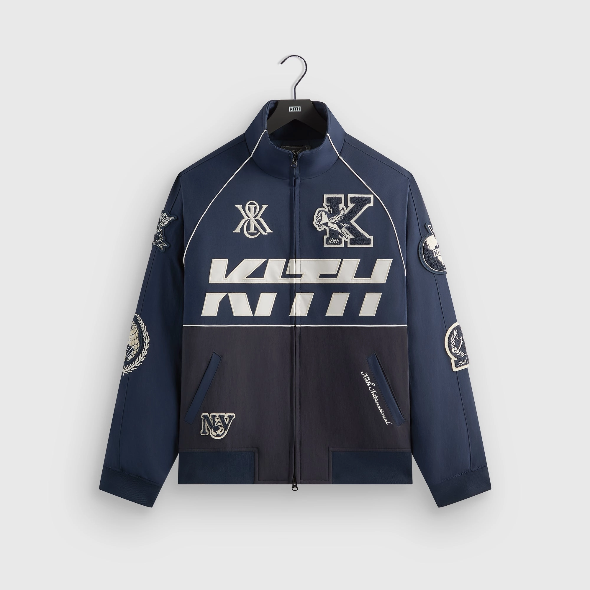 Kith Dejan Racing Jacket - Nocturnal Ultraviolet Protection Factor