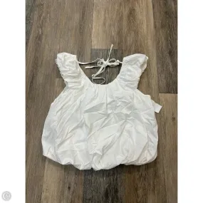 Blouse Short Sleeve By Tiramisu In White, Size: Xs Quick-Dry Fabric Seamless Construction Design