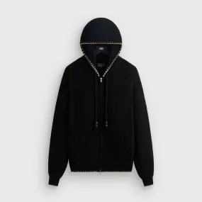Kith Full Zip Miles Knit Hoodie - Black Color Variety