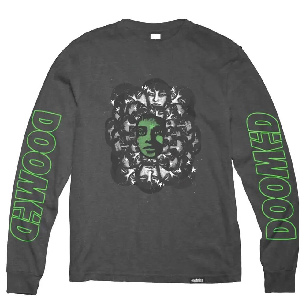 Etnies Doomed Long Sleeve T-Shirt - Charcoal/Heather Chilly Style