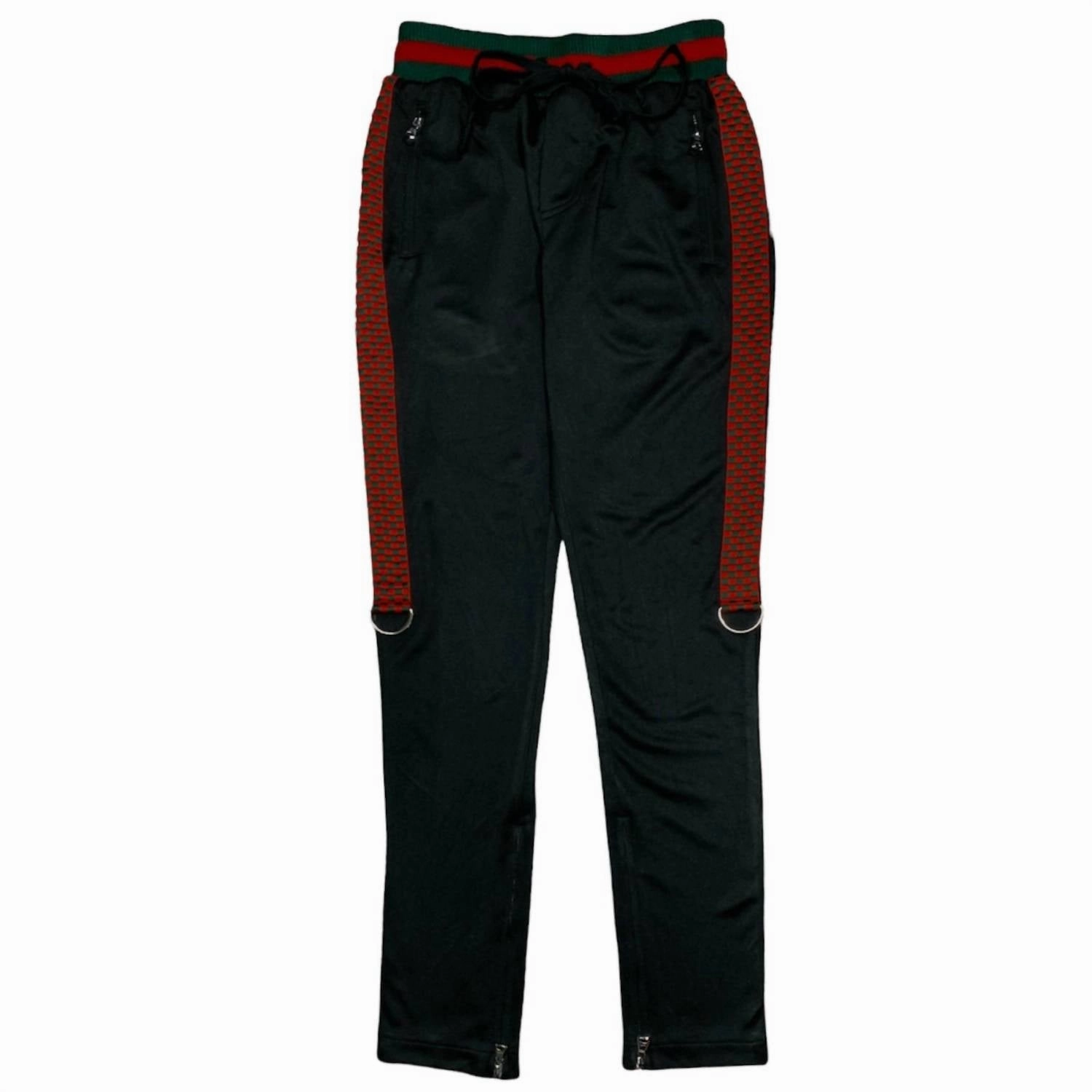 Polished Look Men's Checker Pant In Black