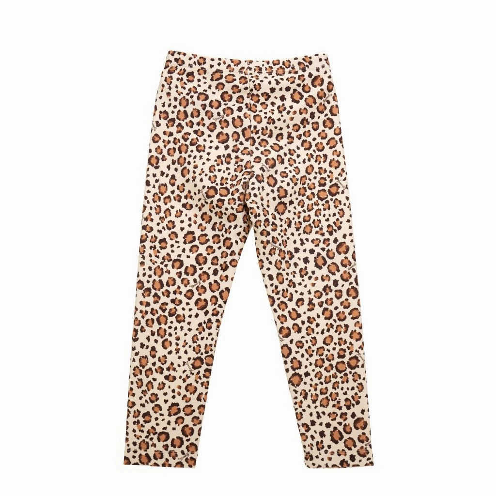 Leopard Print Leggings Functional Waist