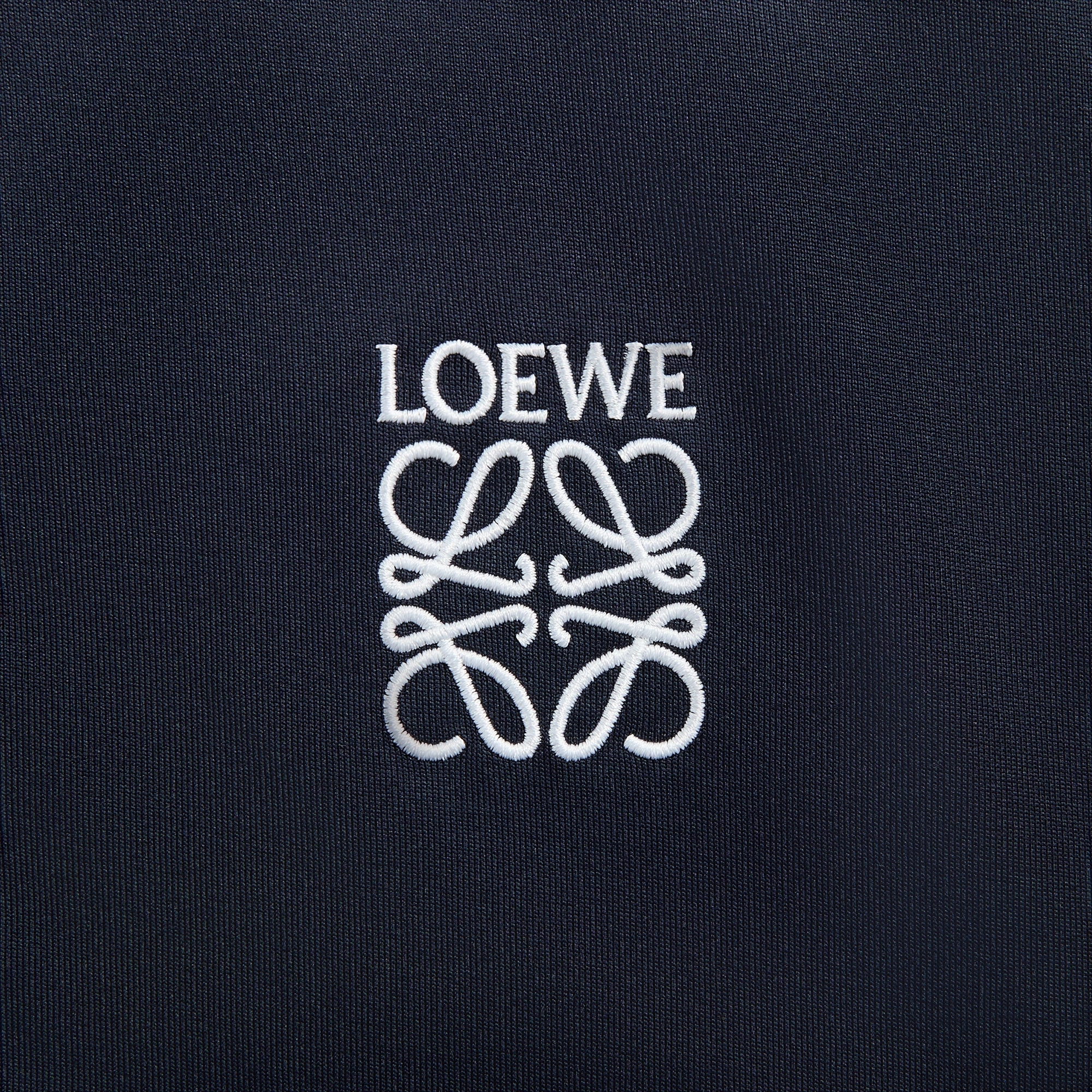 Loewe Tracksuit Jacket - Dark Navy Convertible Collar Design UV Protection