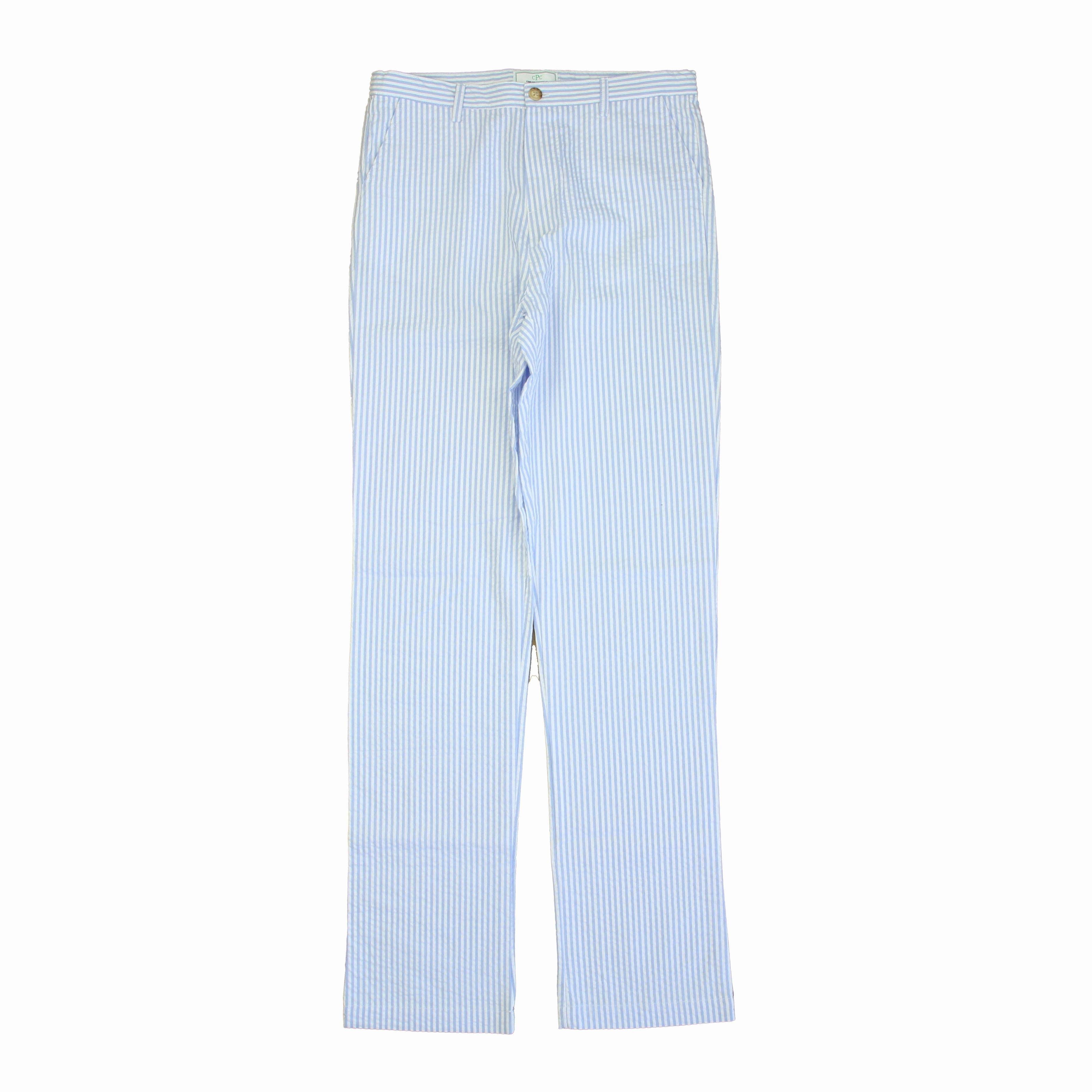Easy Match Classic Prep Boys Blue Seersucker Pants