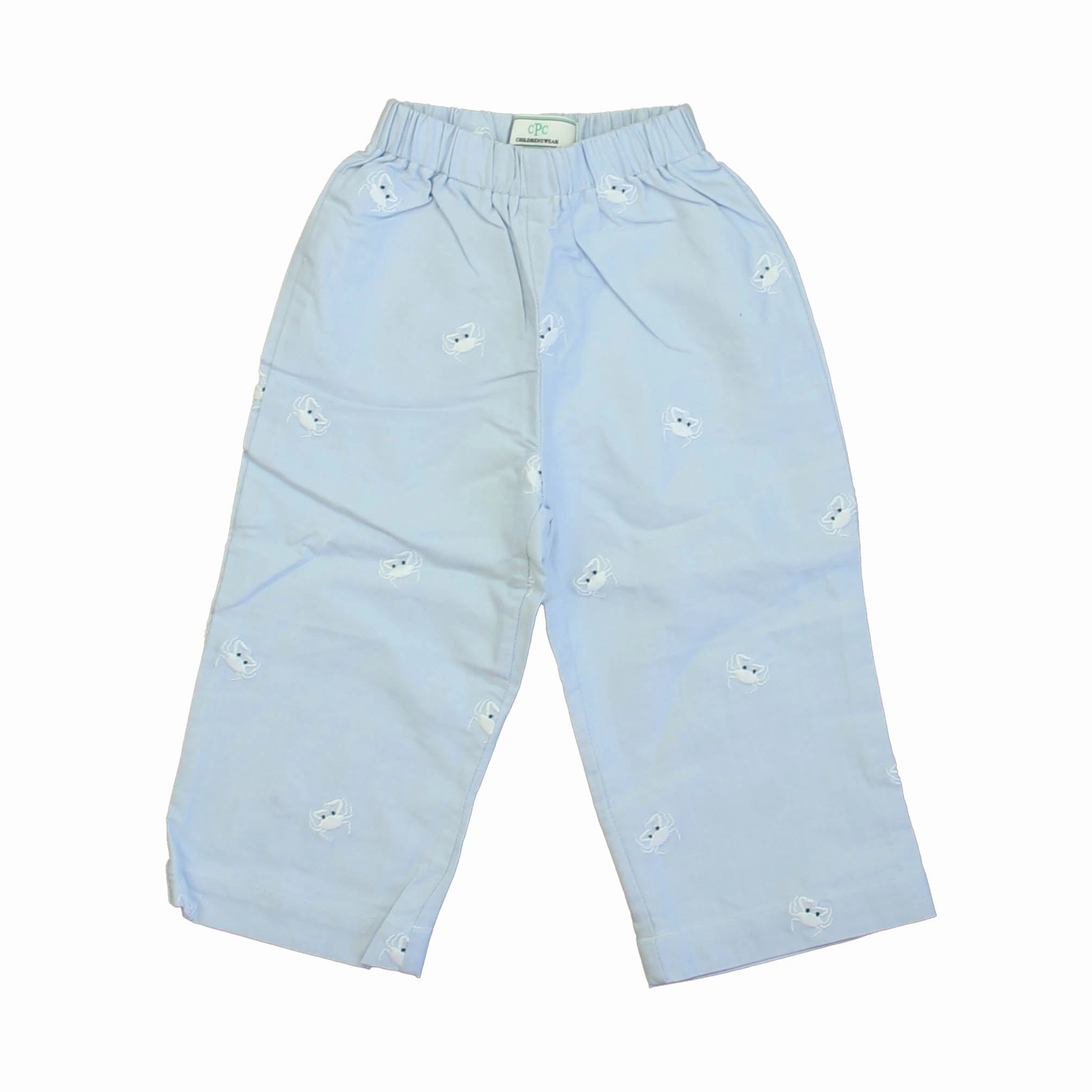 No Irritation Seams Casual Essentials Classic Prep Boys Crabs on Blue Oxford Pants