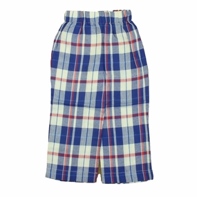 Classic Prep Boys Greenwich Plaid Pants Cuffed hem