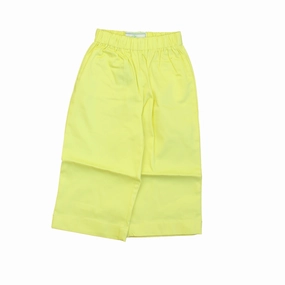 Light wash Classic Prep Boys Limelight Yellow Pants Size: 12-24 Months