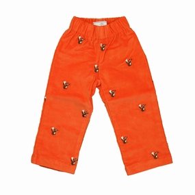Adjustable Fit Classic Prep Boys Pureed Pumpkin with Fox Corduroy Pants