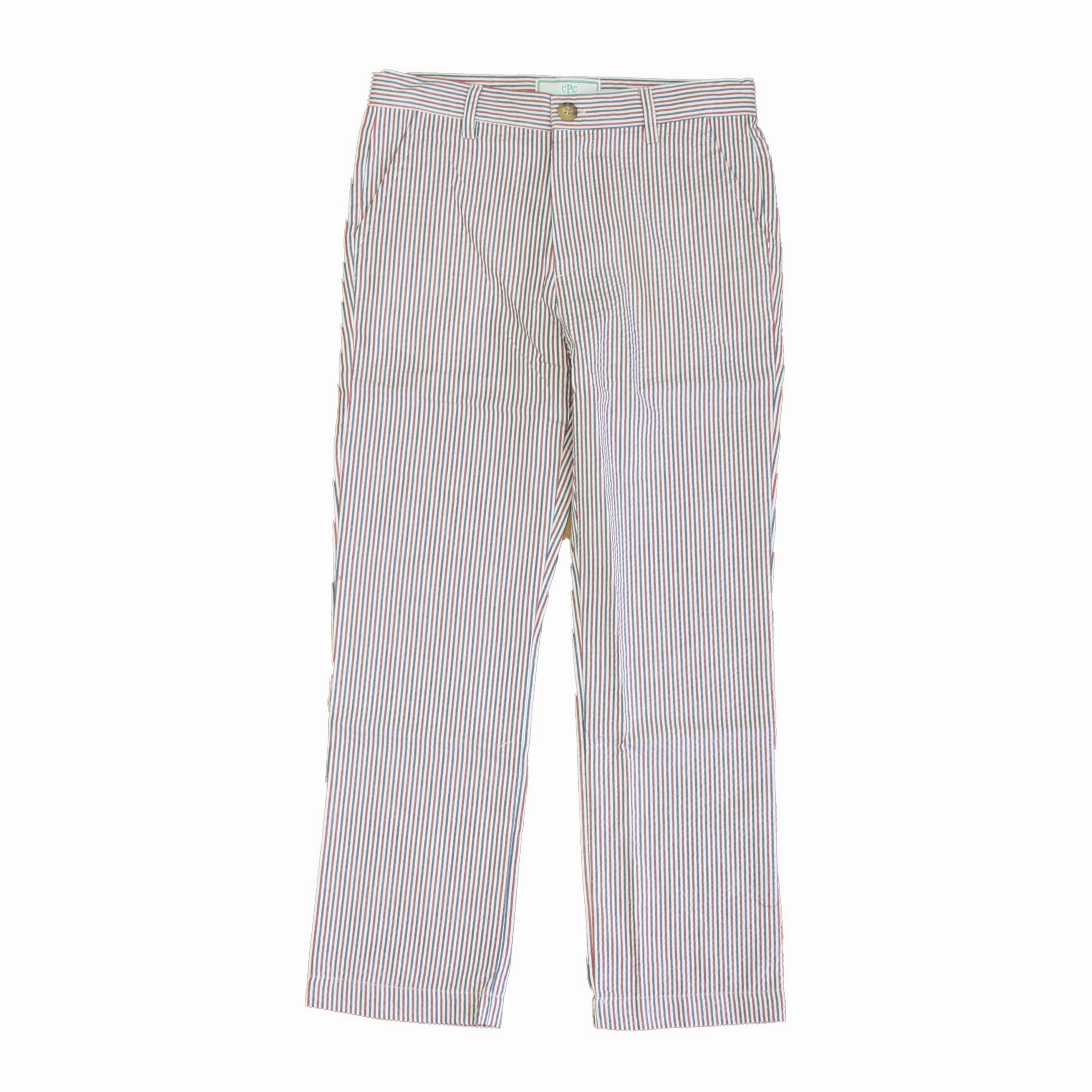Classic Prep Boys Red | White | Blue Pants Size: 6-14 Years Low Bulk Minimal Edge