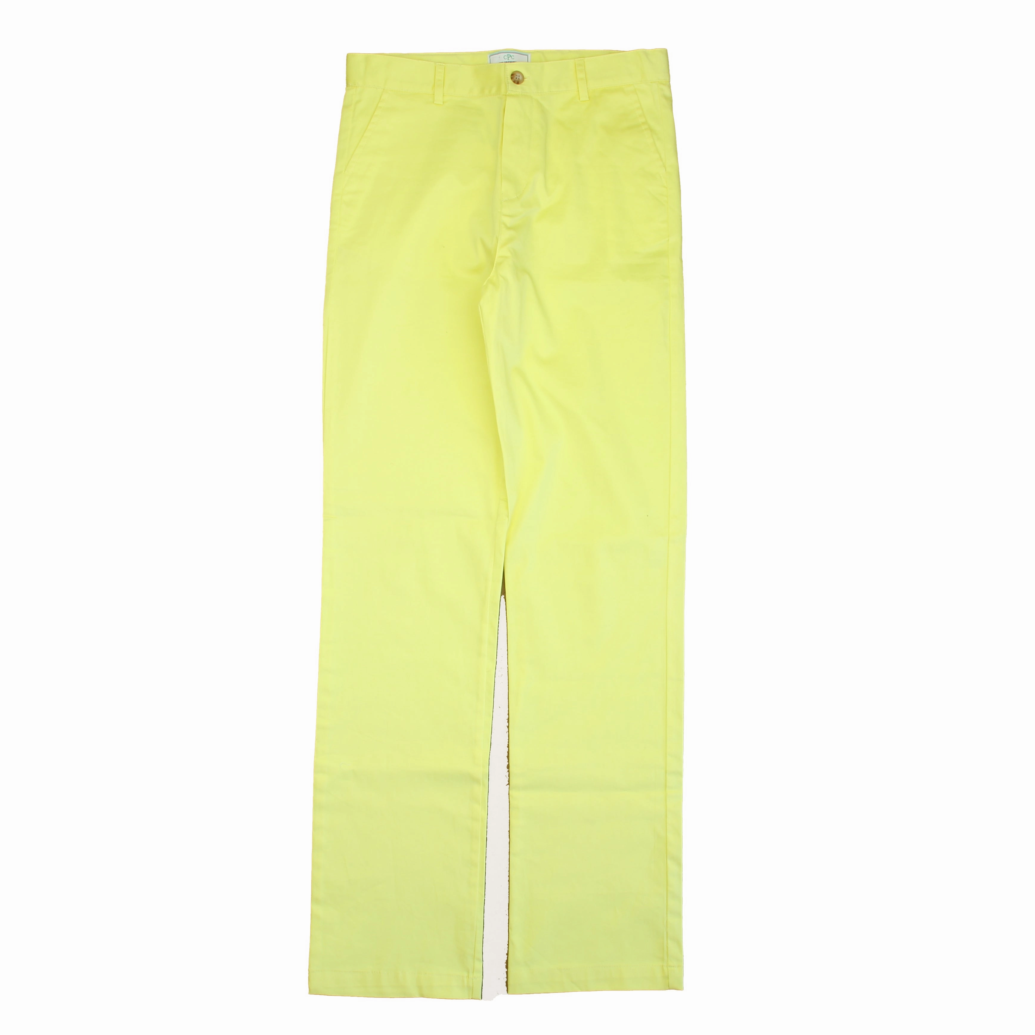 ElasticWaistband Classic Prep Boys Yellow Pants