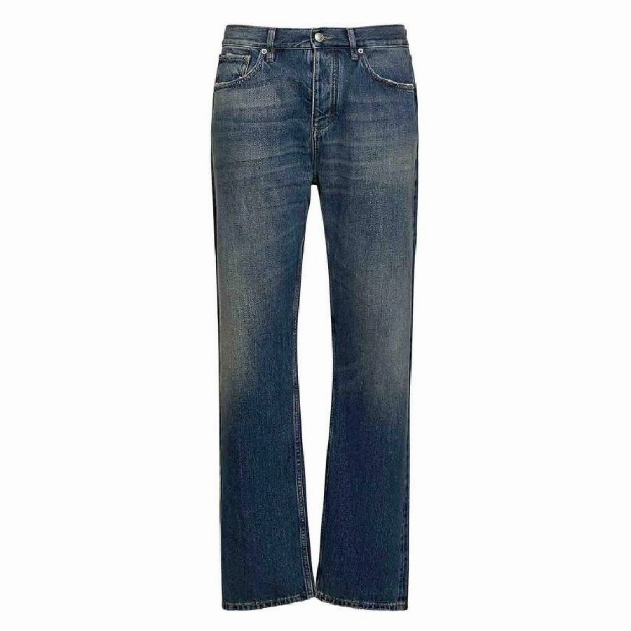 Burberry Hawkin Mid Rise Cotton Jeans Premium Denim