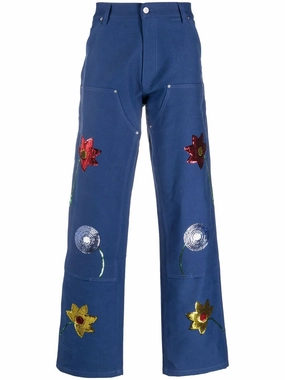 Responsible Denim Production Seamless Waistband Finish Sky High Farm Workwear Men's Jeans blue