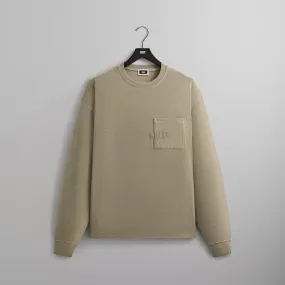 Kith Long Sleeve Quinn Tee - Plaster Soft Touch