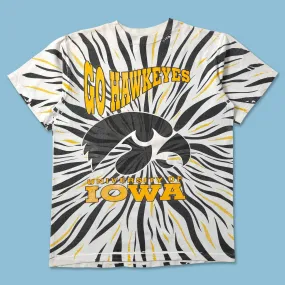 Vintage Iowa Hawkeyes T-Shirt Large Relaxed Comfort Fit MinimalistStitching