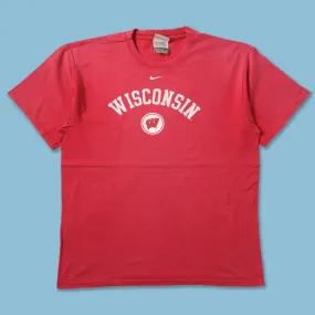 Vintage Nike Wisconsin Badgers T-Shirt Large All-day Comfort Street Comfort