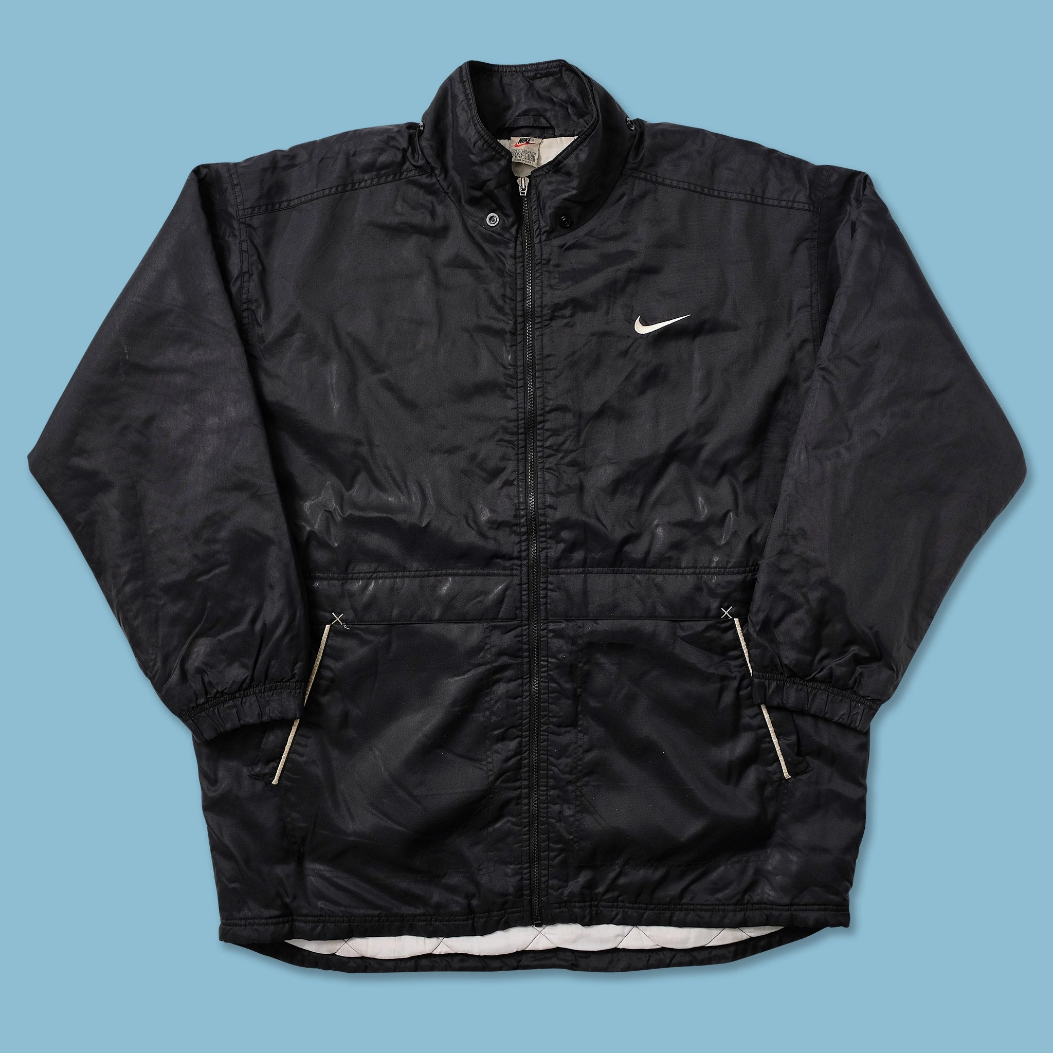 Vintage Nike Padded Jacket XLarge Tear Resistant Knit Warm Essentials