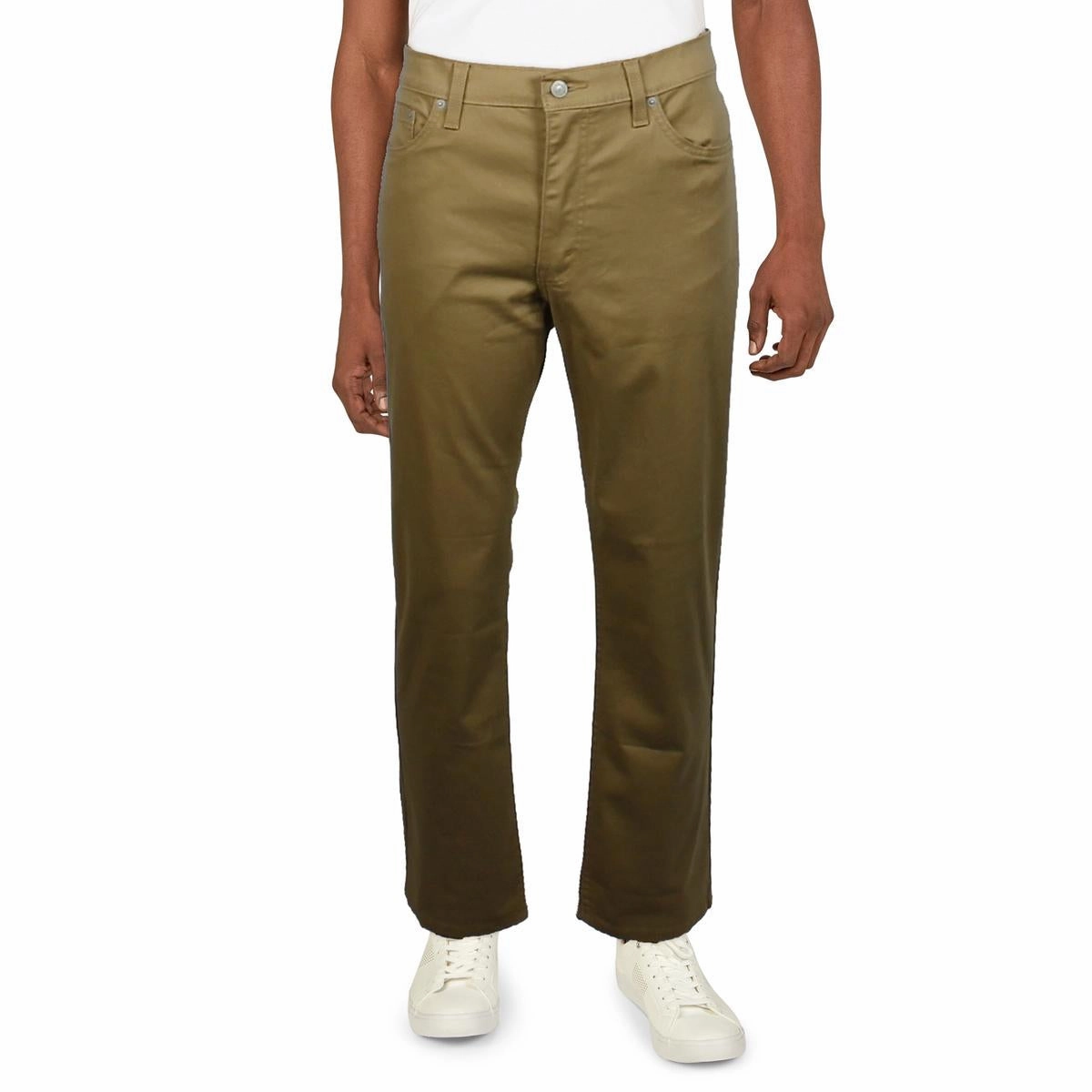 Traveler Gear Earthy Classic Five Pocket 511 Mens Solid Denim Slim Jeans