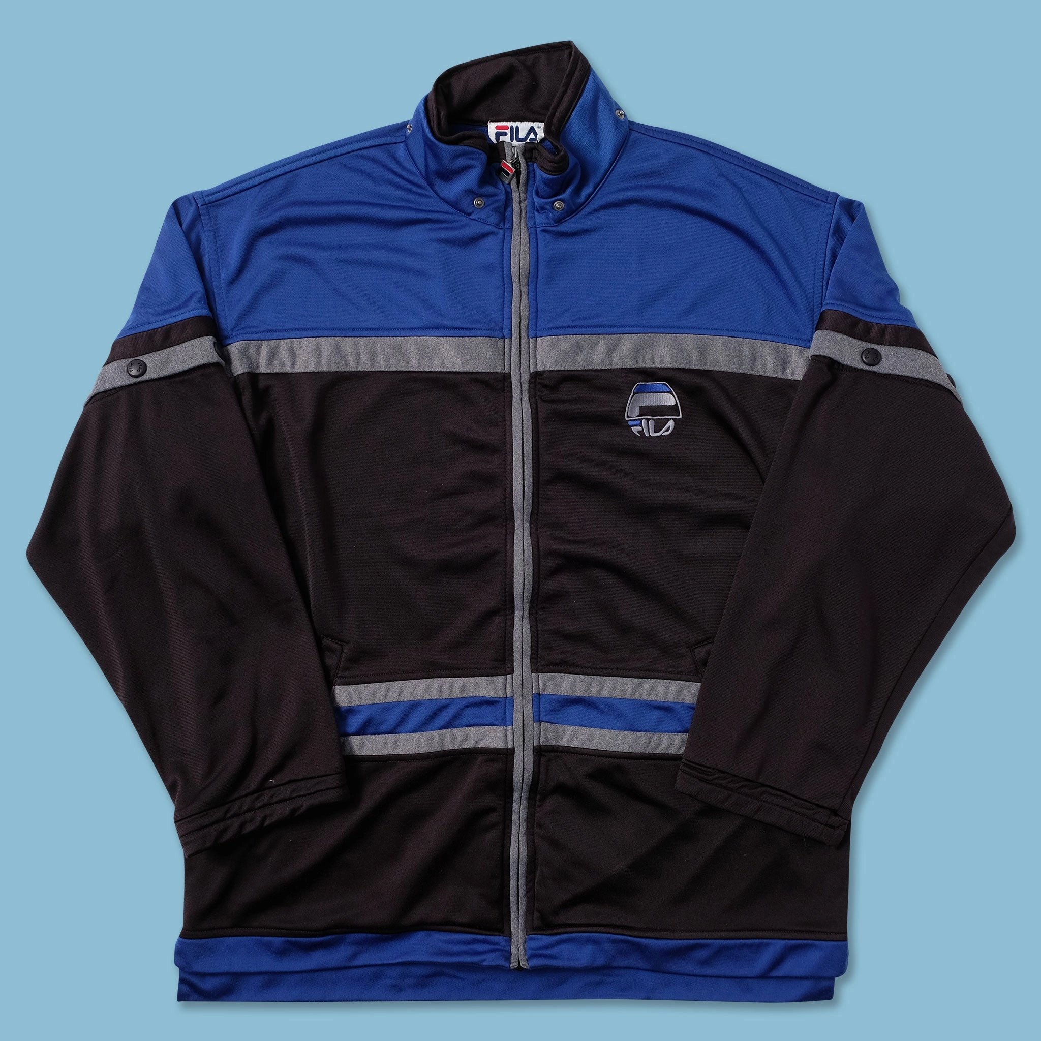 Vintage Fila Track Jacket Medium Shrink Resistant Treatment