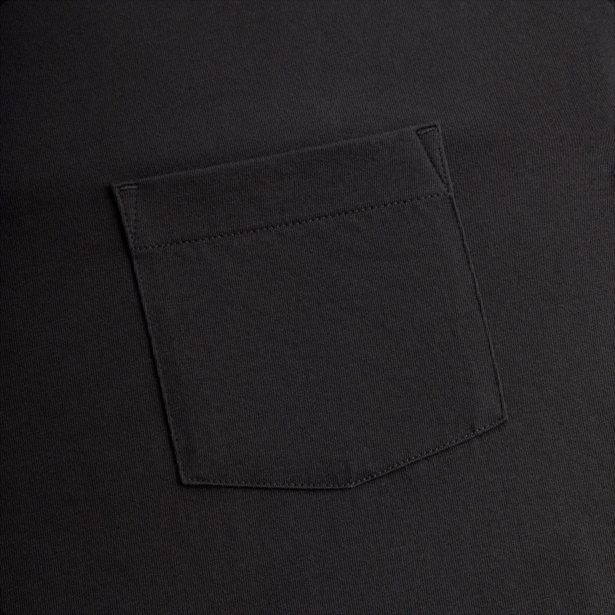Versatile Layering Kith Long Sleeve Leonard Pocket Tee - Black