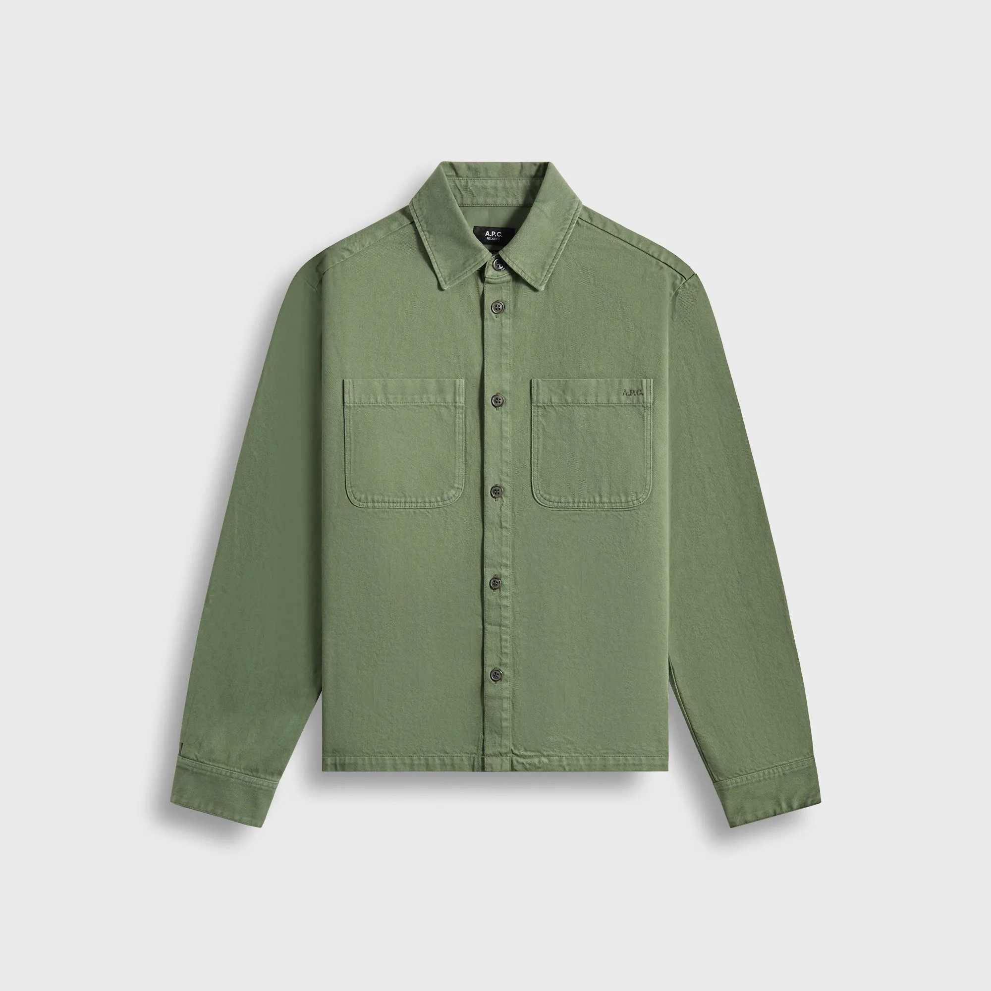 A.P.C. Surchemise Leon - Green No Bulk Layering System